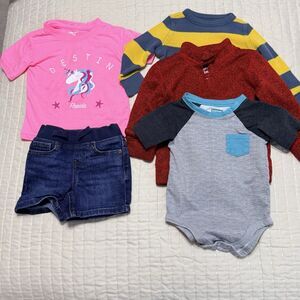 Toddler Clothes | 18 Months | 1 | 1 Shorts |  2 SS Shirt | 2 LS Shirts